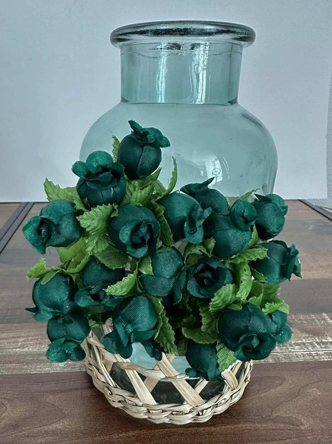 Hunter Green Artificial Silk Flower Roses – 12 Bouquets 12 Rosebuds 144 Total