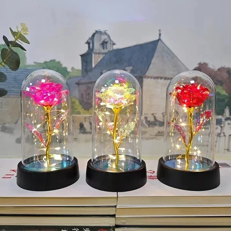 1pc Artificial Rose Eternal LED Flower Gift–Romantic Valentine’s & Wedding Decor