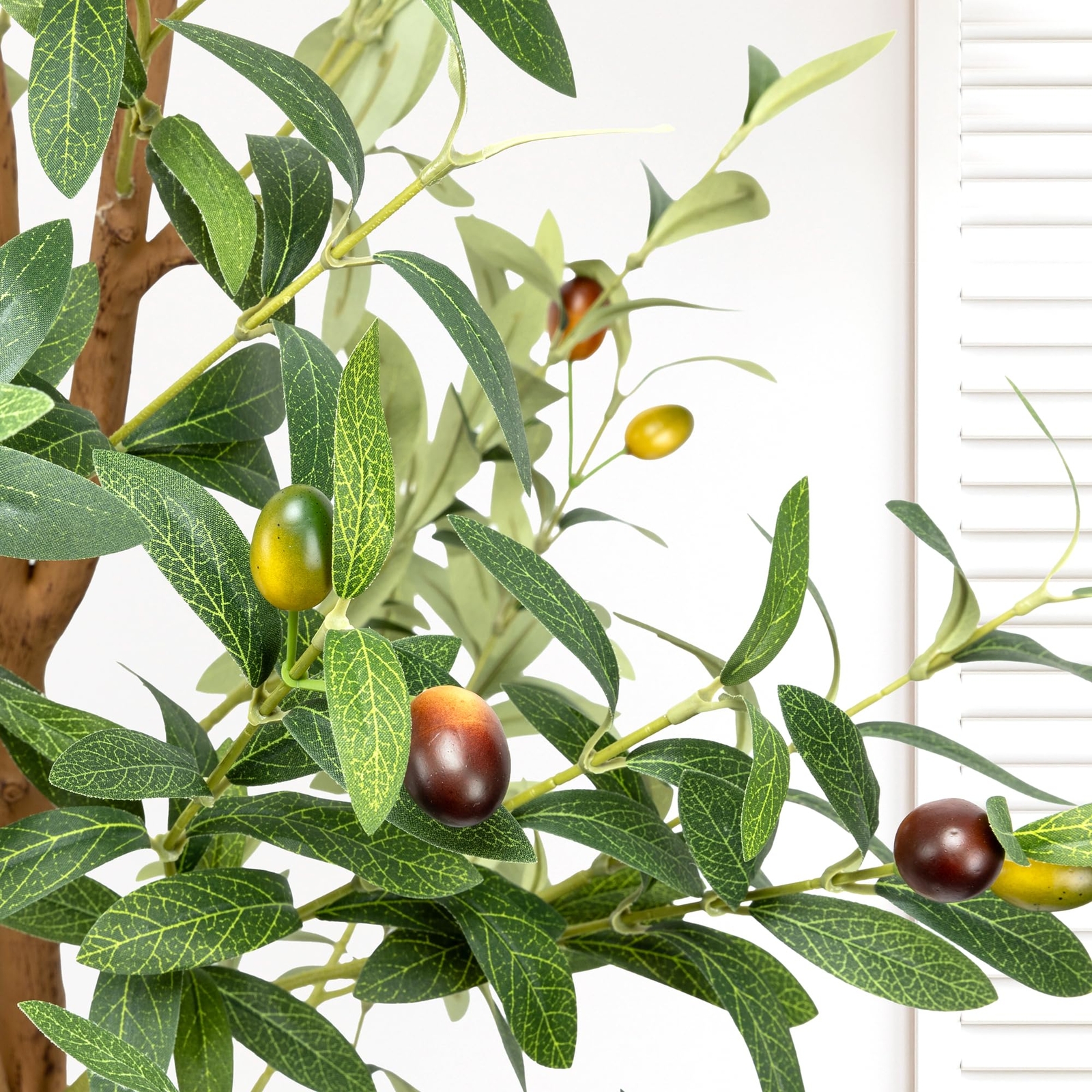 LuceAlberi Artificial Olive Trees 6FT – Large Faux Olive Tree for Indoor with Wh