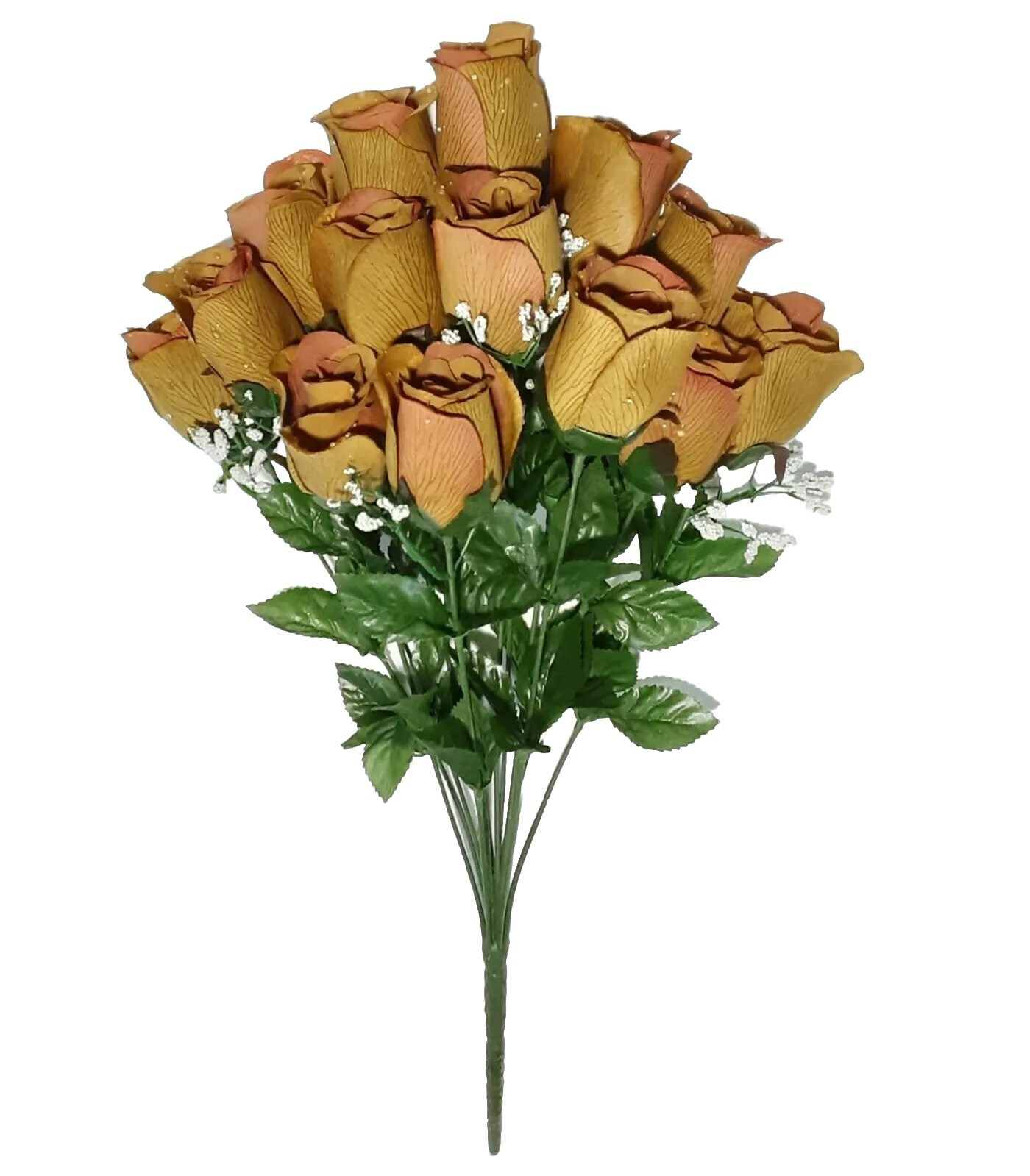 Sage Green 14-Rose 21″ Bush Victorian Microfiber Silk Flower Home Decors Crafts