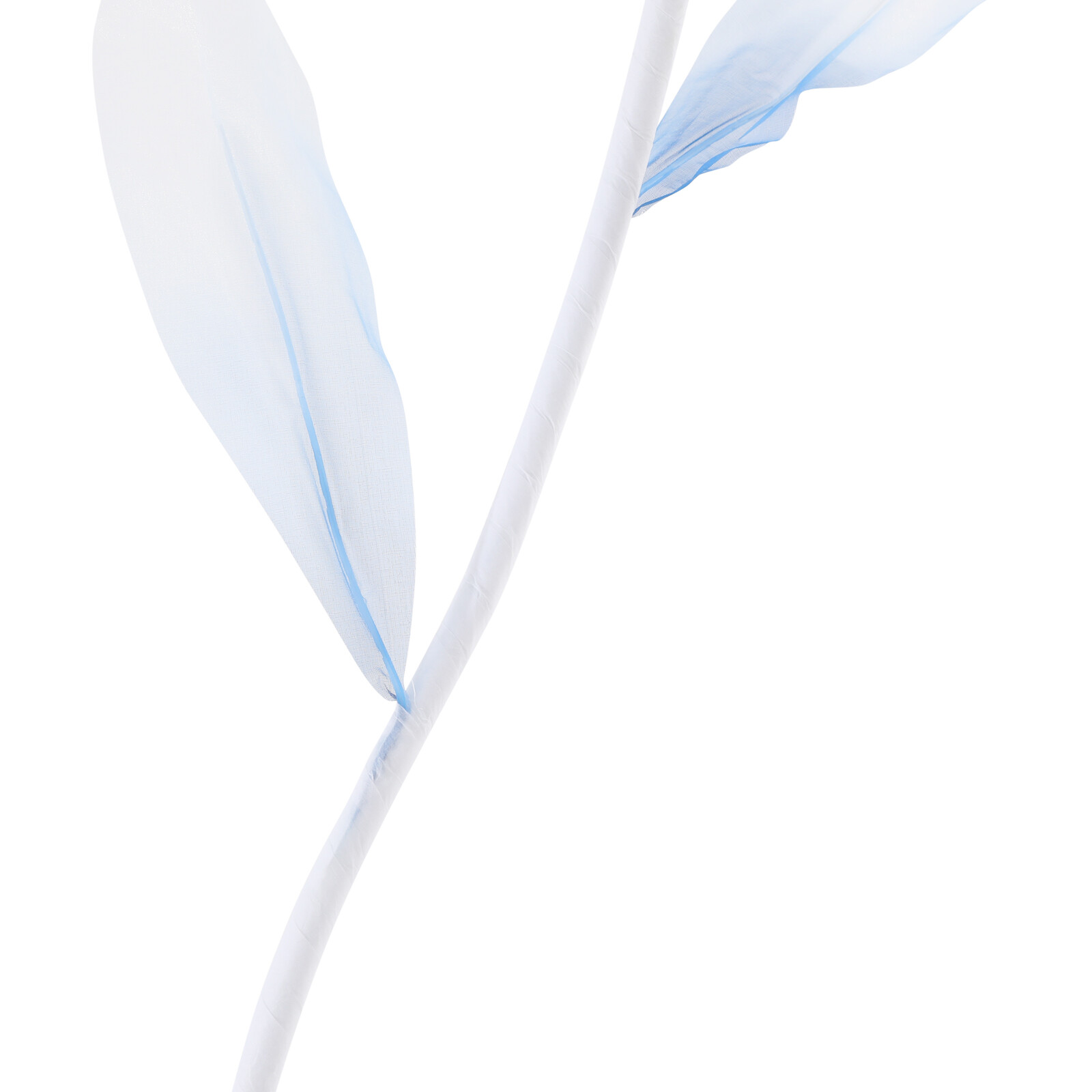 3-Head Artificial Flower Floor Decor Gradient Blue 67in
