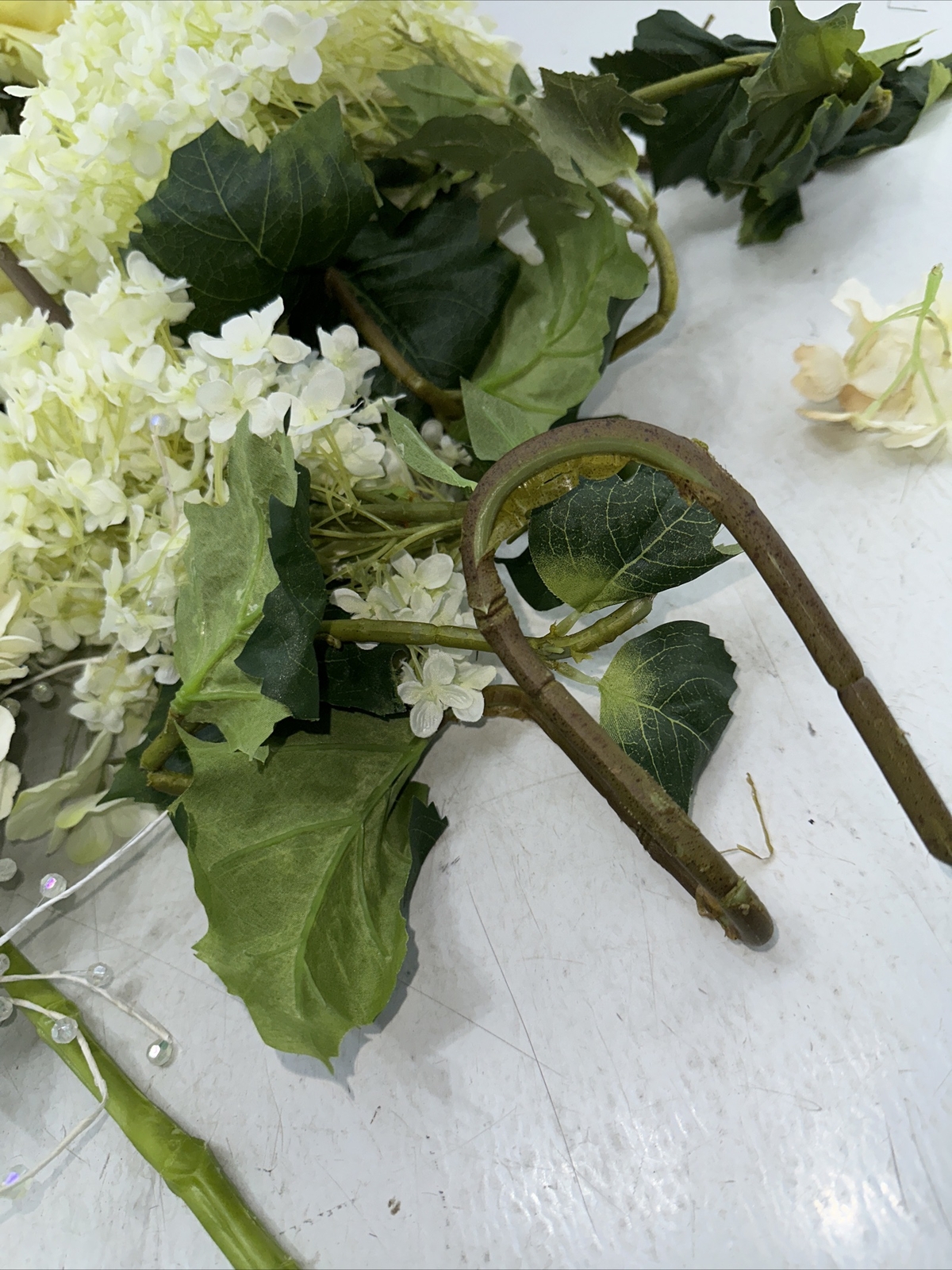 Artificial Flowers Mixed Lot Foliage Leaves Flowers Decor Wedding Party Holiday