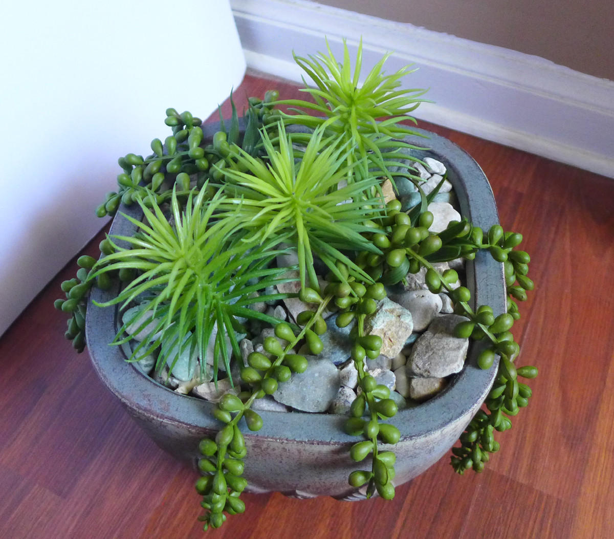 5 Artificial Plants Mini Pine Tree And pearl bean hang Succulents
