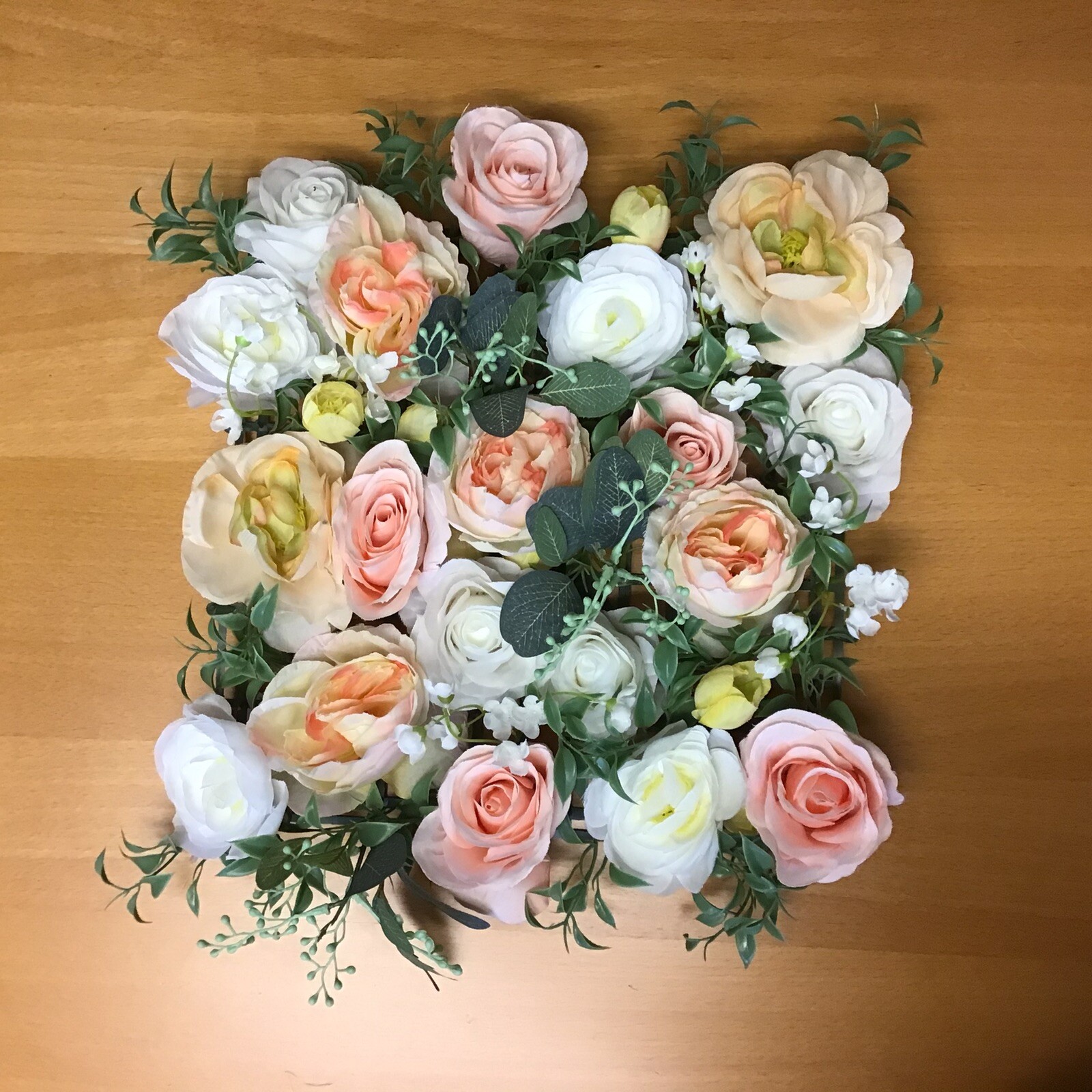 Artificial Silk Fake Rose Flower Heads Bulk Craft for Wedding Party Decor Peach