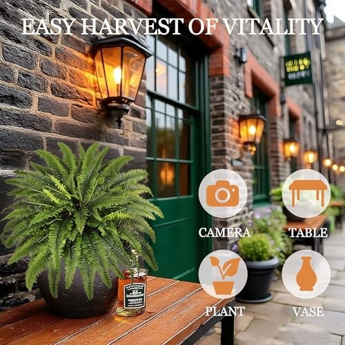 Fake Ferns – 2 Packs Artificial Ferns for Outdoors & Indoors, 45in Large