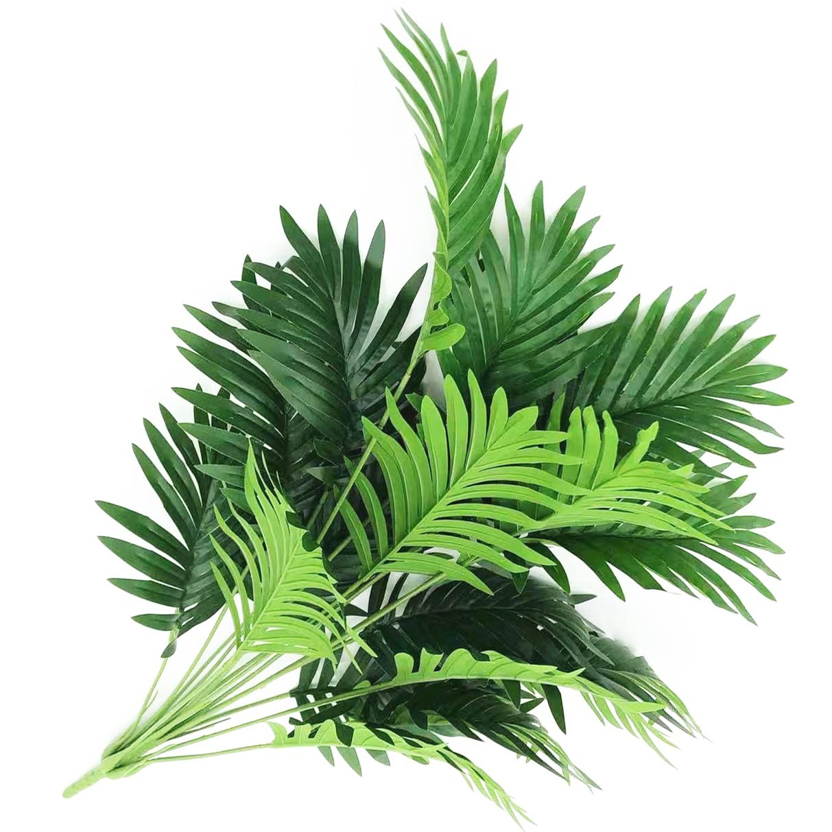 30″ Artificial Palm Plants Leaves Tropical Greenery Bush Imitation Faux Fake