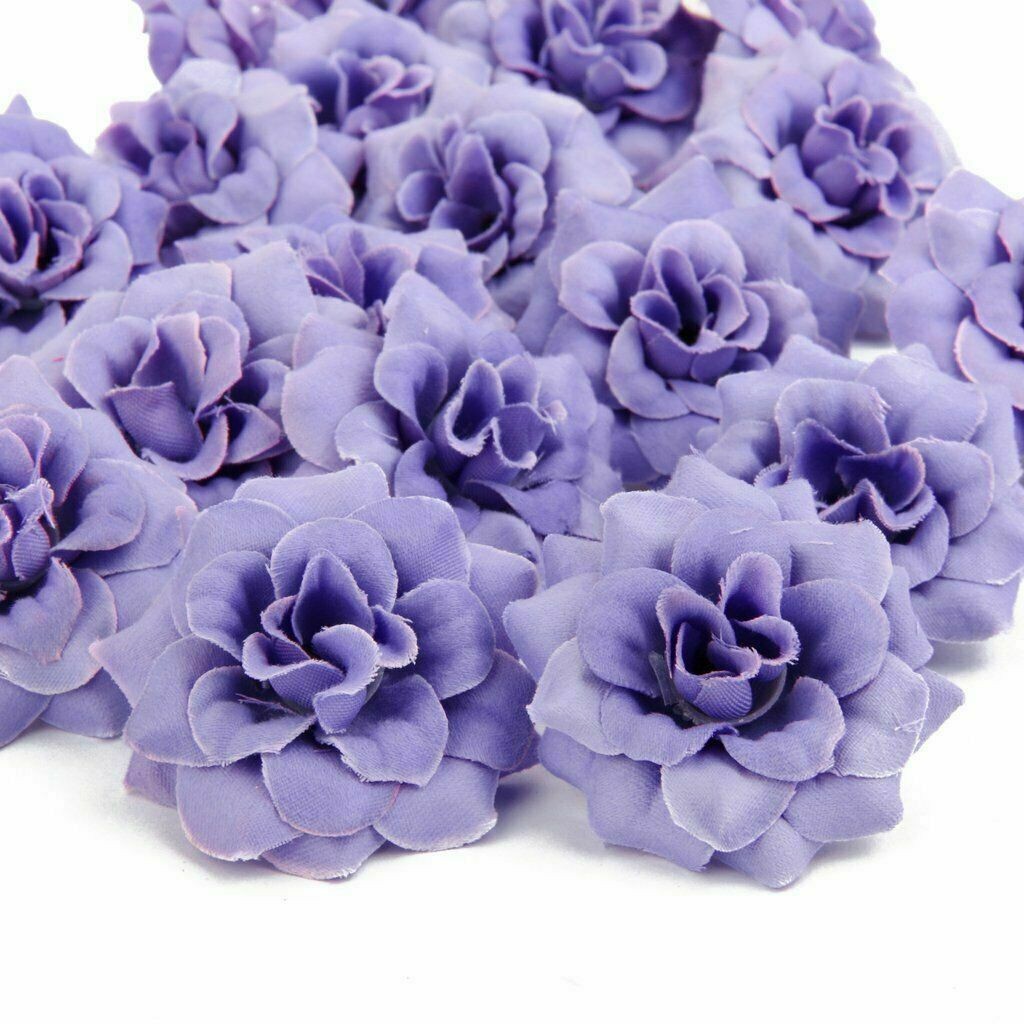 100pcs Roses Artificial Flowers, Fake Silk Roses Head, Artificial Flowers Heads