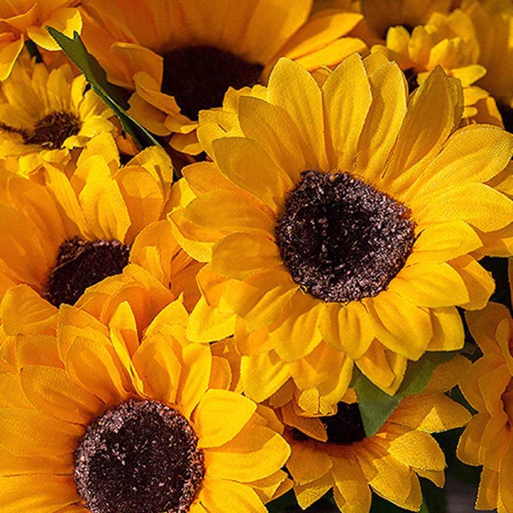 Practical Artificial Sunflower Bouquet Decor Floral Flower for hotel Wedding