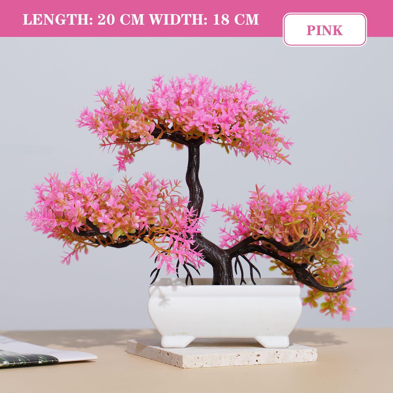 Artificial Bonsai Tree – Fake Potted Plant for Home, Office & Garden Decor