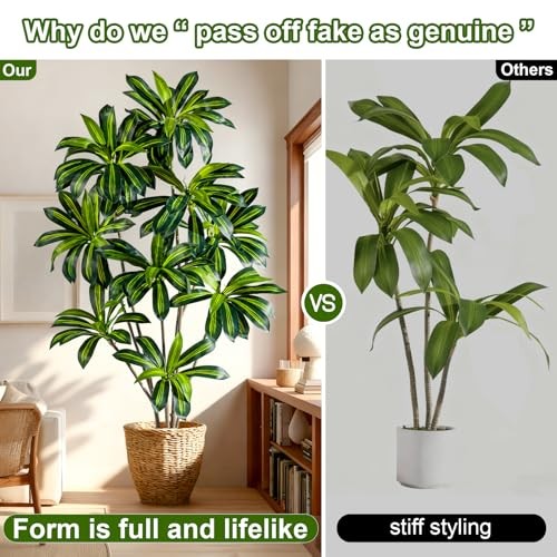 Tall Faux Artificial Trees Large Fake Tree Floor Plastic Big Plants Indoor 7ft