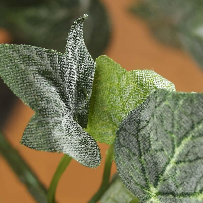 Set of 2 Lightly Flocked 21-1/2″ Artificial Variegated Greenery Bushes