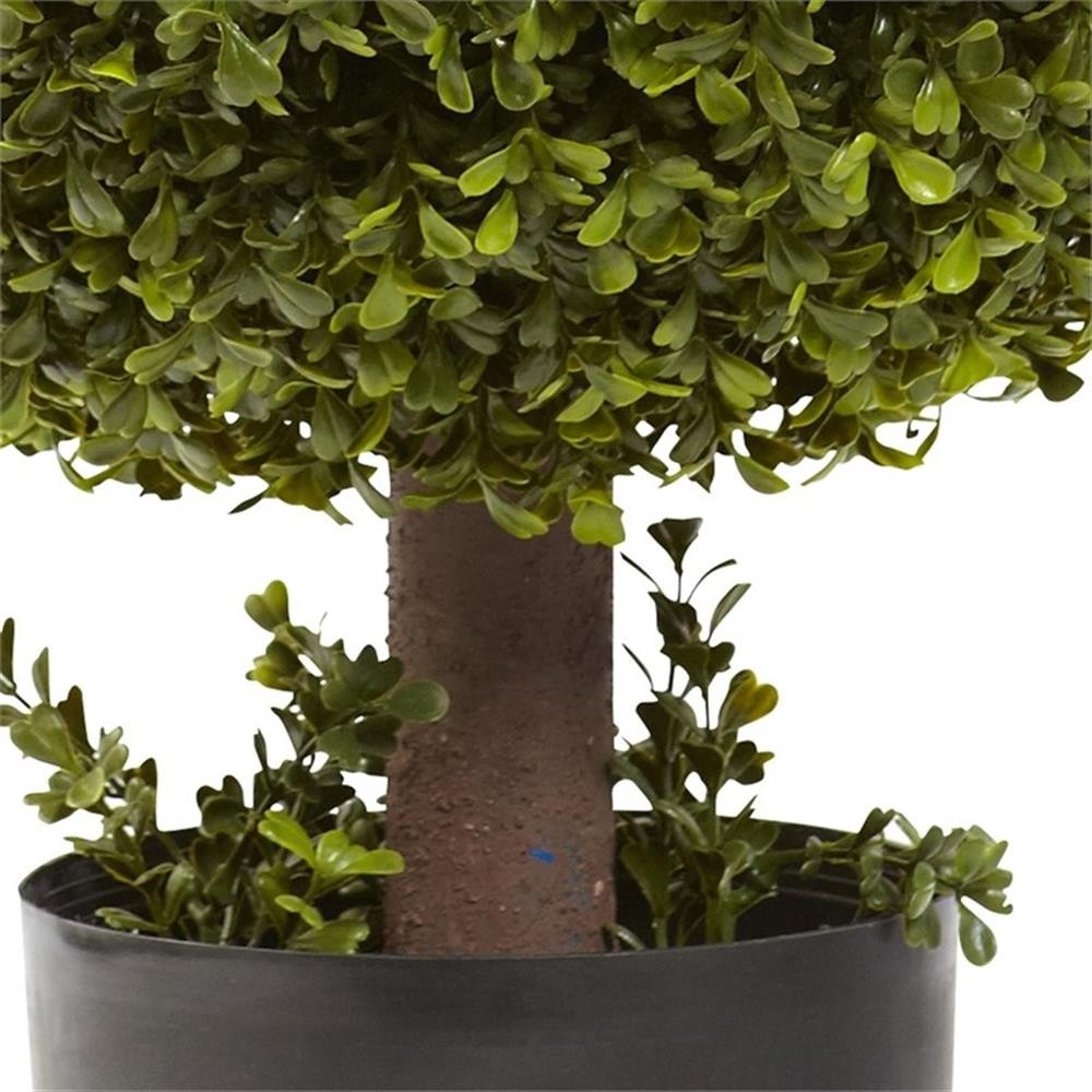 Pemberly Row 27″ Classic Boxwood Ball Shaped Topiary in Green/Gray