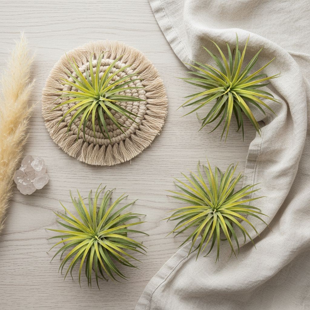 Artificial Air Plant Set of 3 Real Touch Faux Tillandsia Plants Small Faux Air P