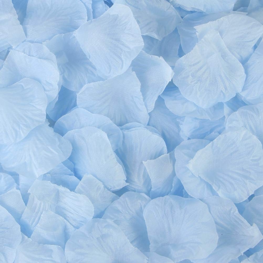 1000 PCS Light Blue Artificial Silk Rose Petals Flower Decoration Wedding Party