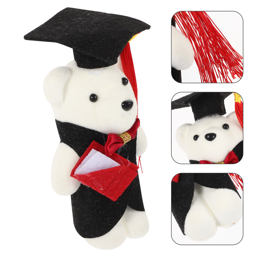 10PCS Graduates Gift Graduation Bear Dolls Plush Stuffed Animal Toys
