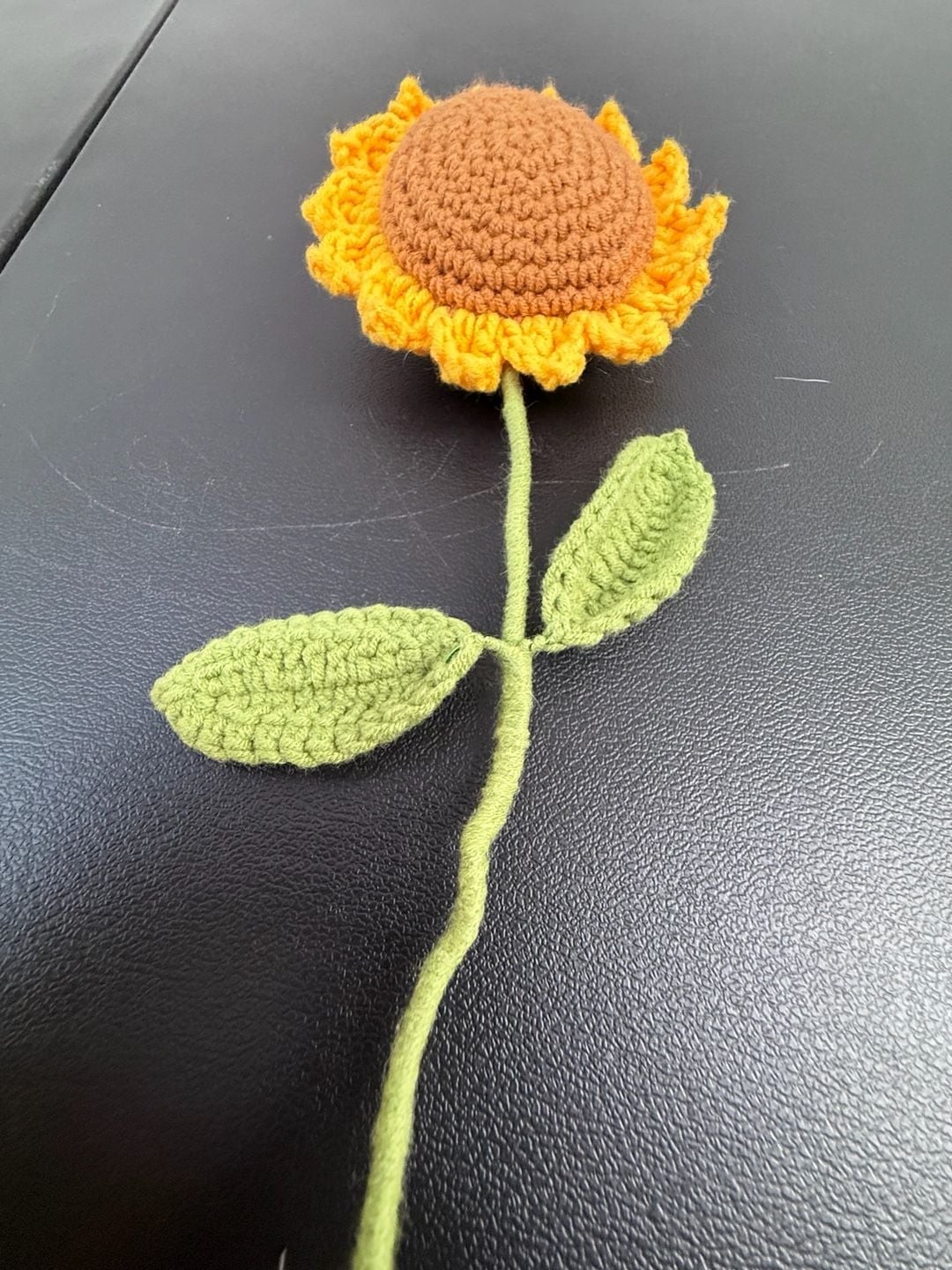 Handmade Crochet Sunflower Decorative Flower