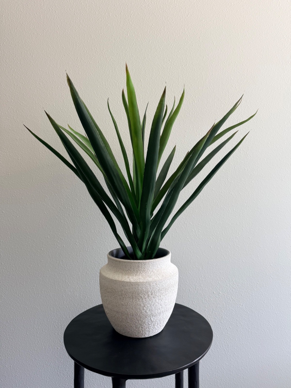 Pottery Barn Faux Yucca Plant 29″ Tall with Removable White Ceramic Pot