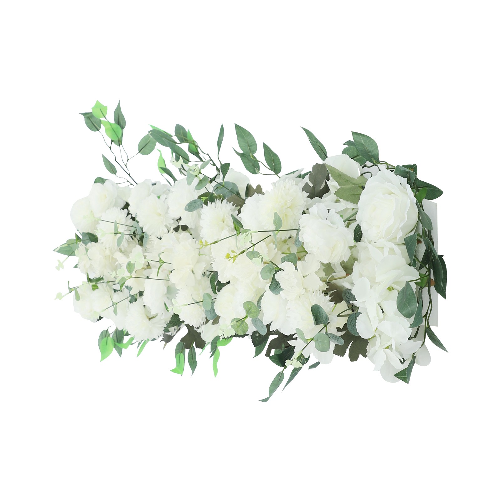 Elegant White Artificial Flowers Artificial Flower Row for Home Party Decoration