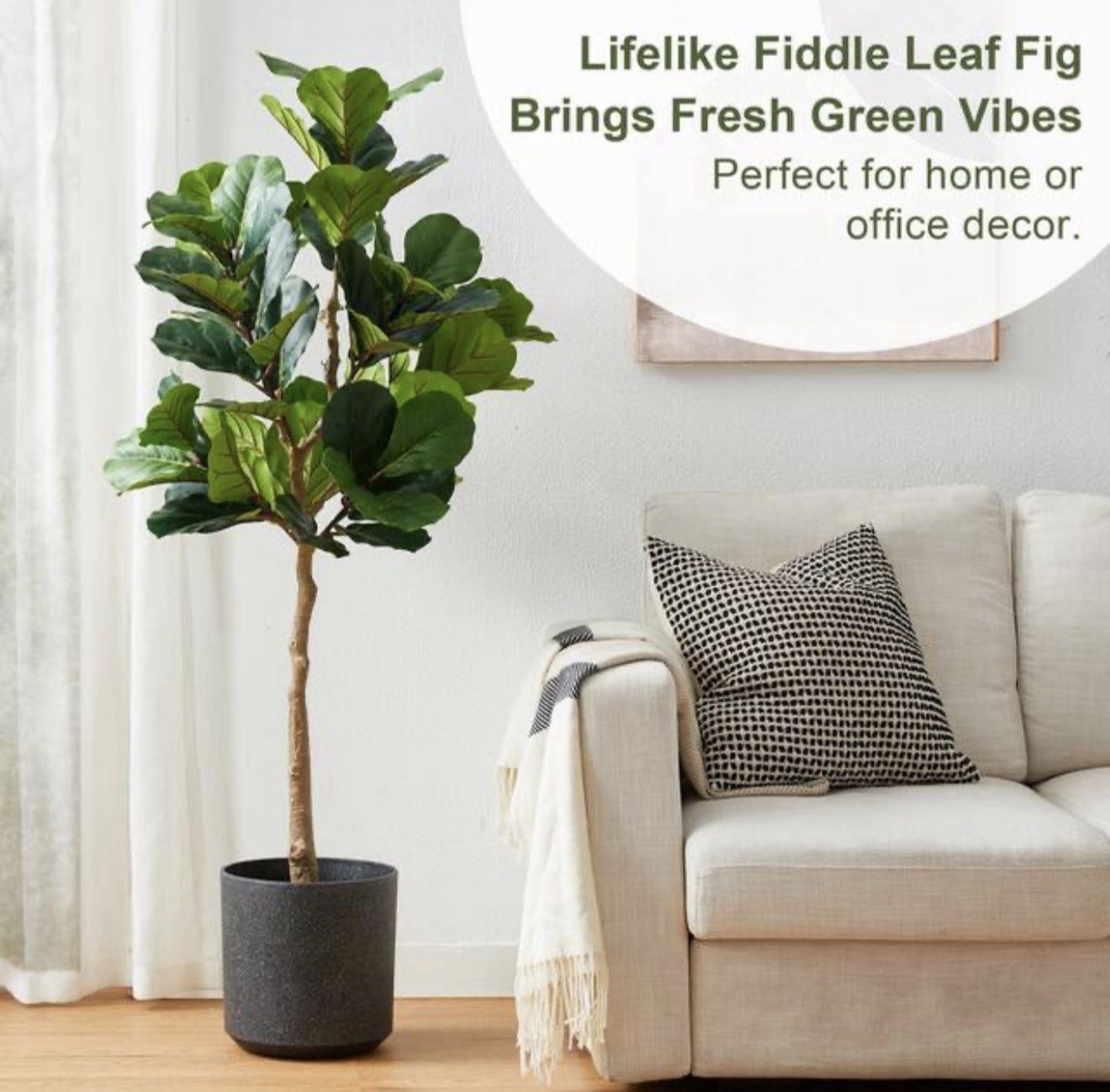 Wildwood & Cypress 60” Realistic Olive Tree Variegated Foliage Faux Indoor Plant