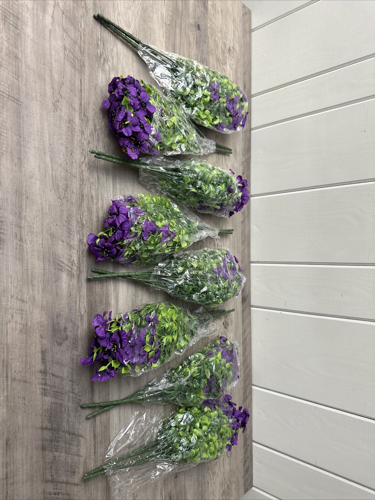 Artificial Flowers for Outdoors Fake Plants – 8 Bundles Faux Outside Greenery
