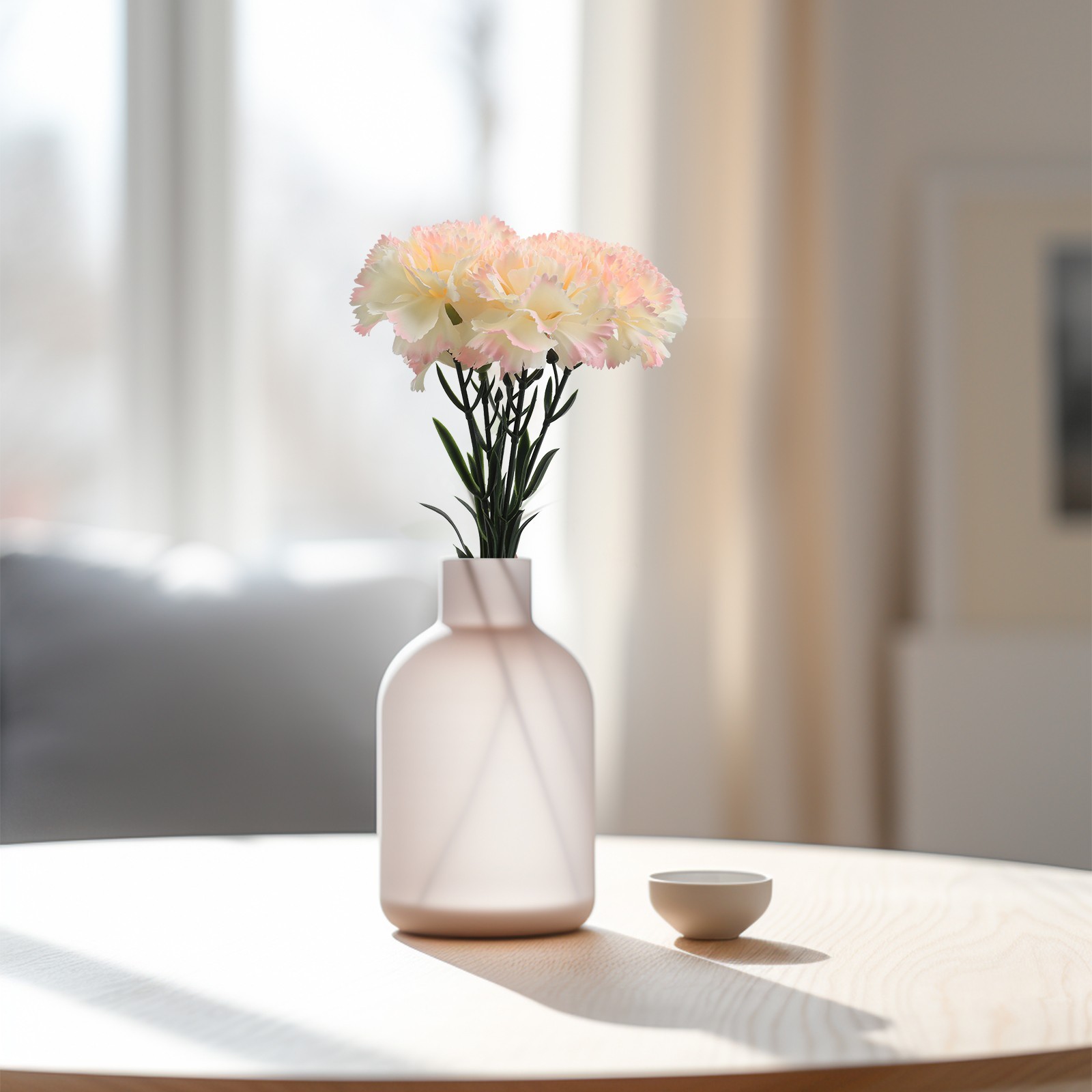 8CM Silk Carnation Flower Beautiful Decoration for Home Office and Events