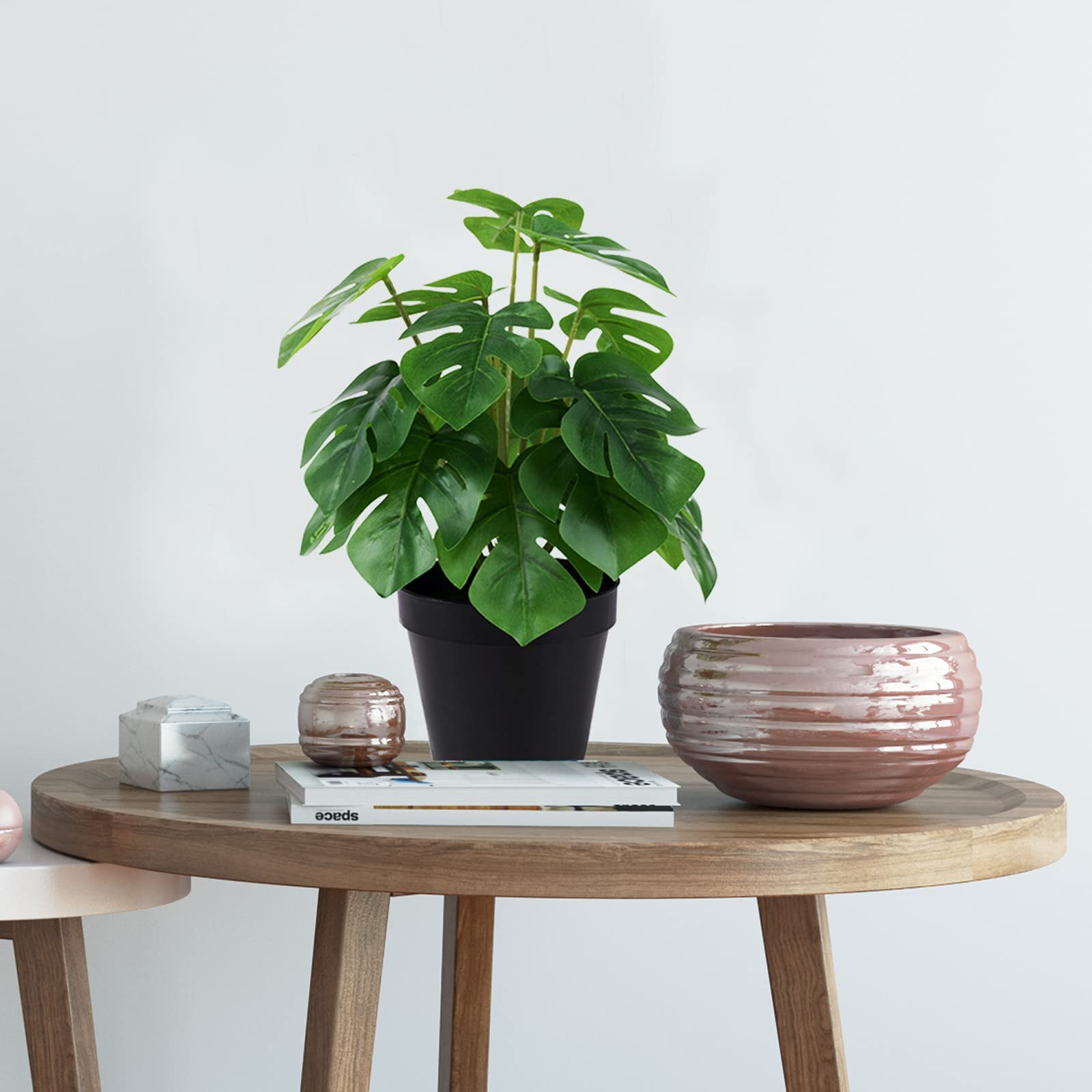 Artificial Monstera, Realistic Fake Plants with Pots for Home and Office Deco…