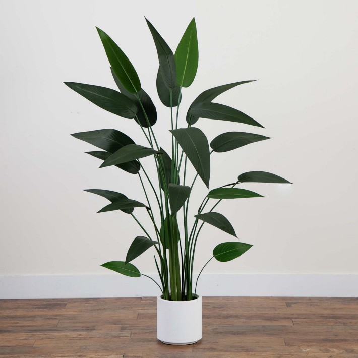 Artificial Sky Bird Tree in White Planter-Williams Sonoma|35828