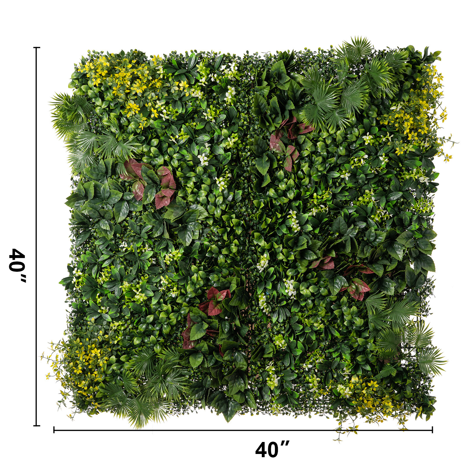 24pcs 20″x20″ Artificial Boxwood Wall Hedge Mat Decor Privacy Fence Panel Grass