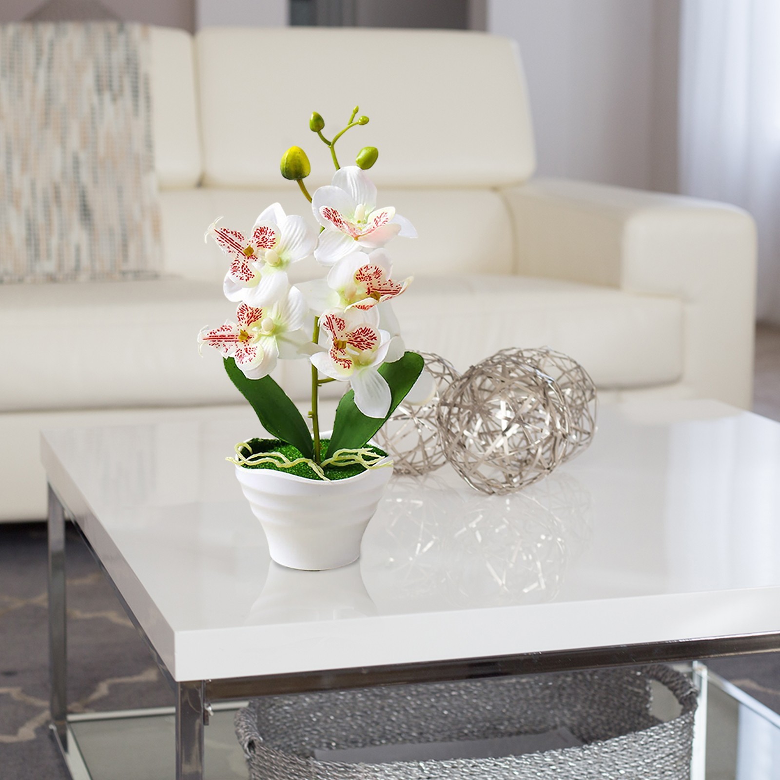 Silk Artificial Fake Orchid Flower Potted Plant Bonsai Party/Garden/Home Decor