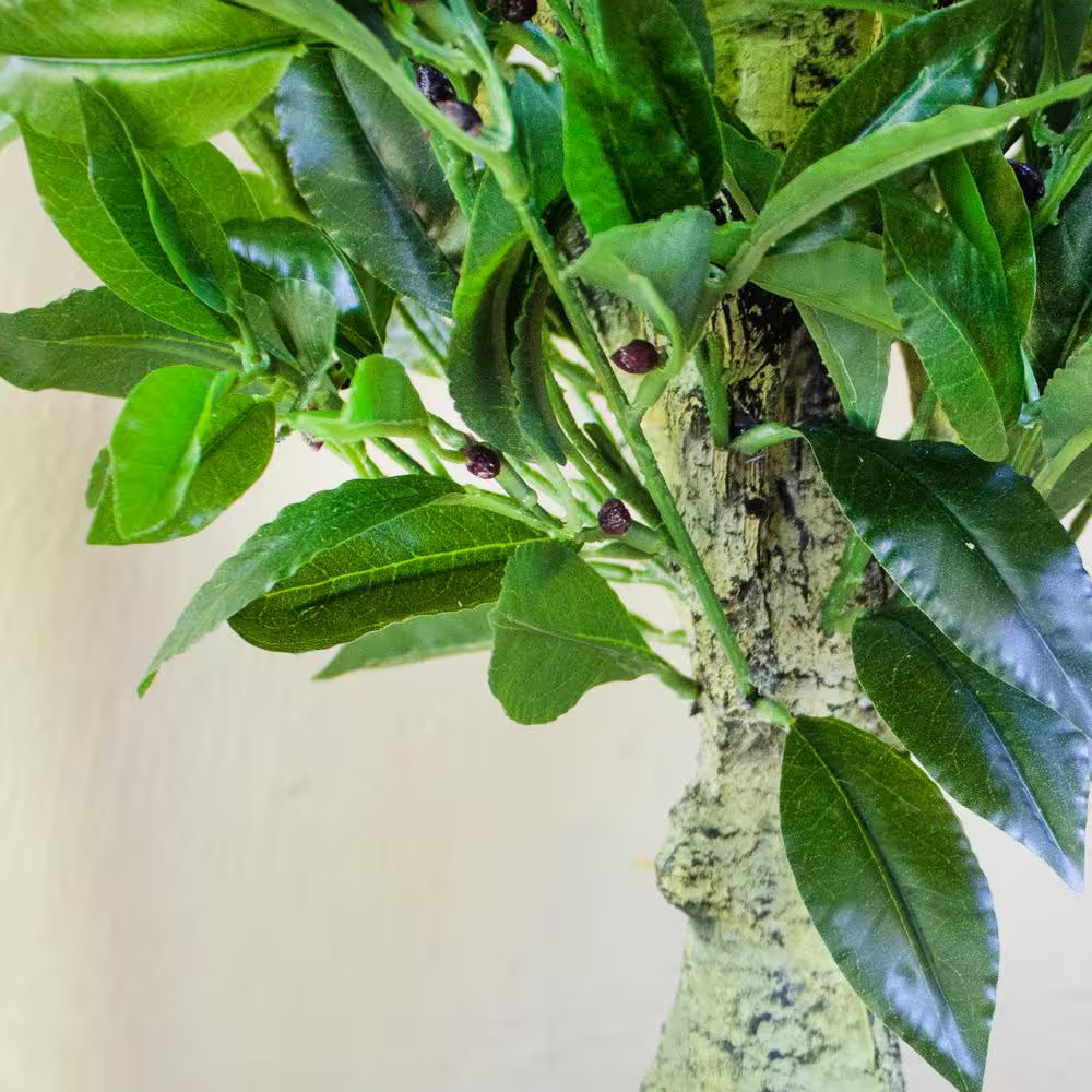 5 Ft. Artificial UV Resistant Indoor/Outdoor Triple Bay Leaf Topiary