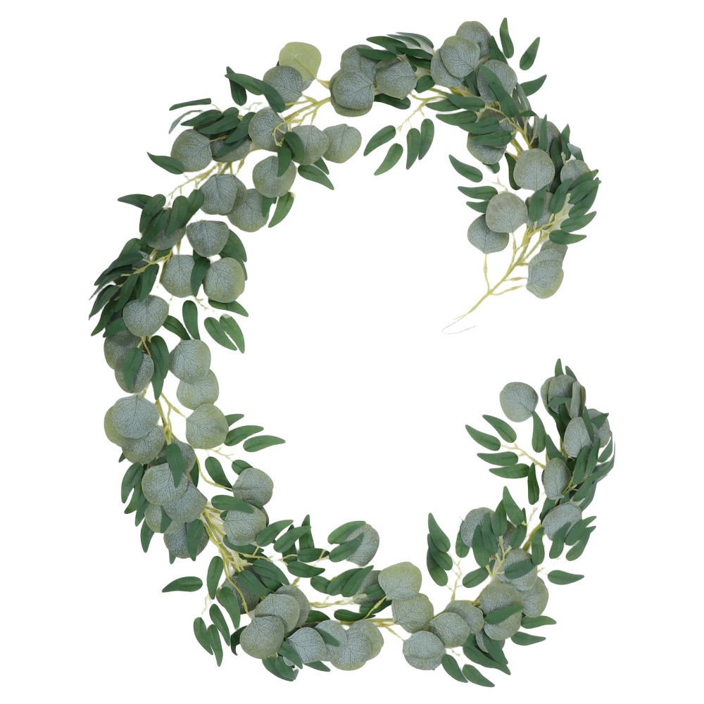 Simulated Vine Rattan Artificial Vines Eucalyptus Garland Leaf Strip