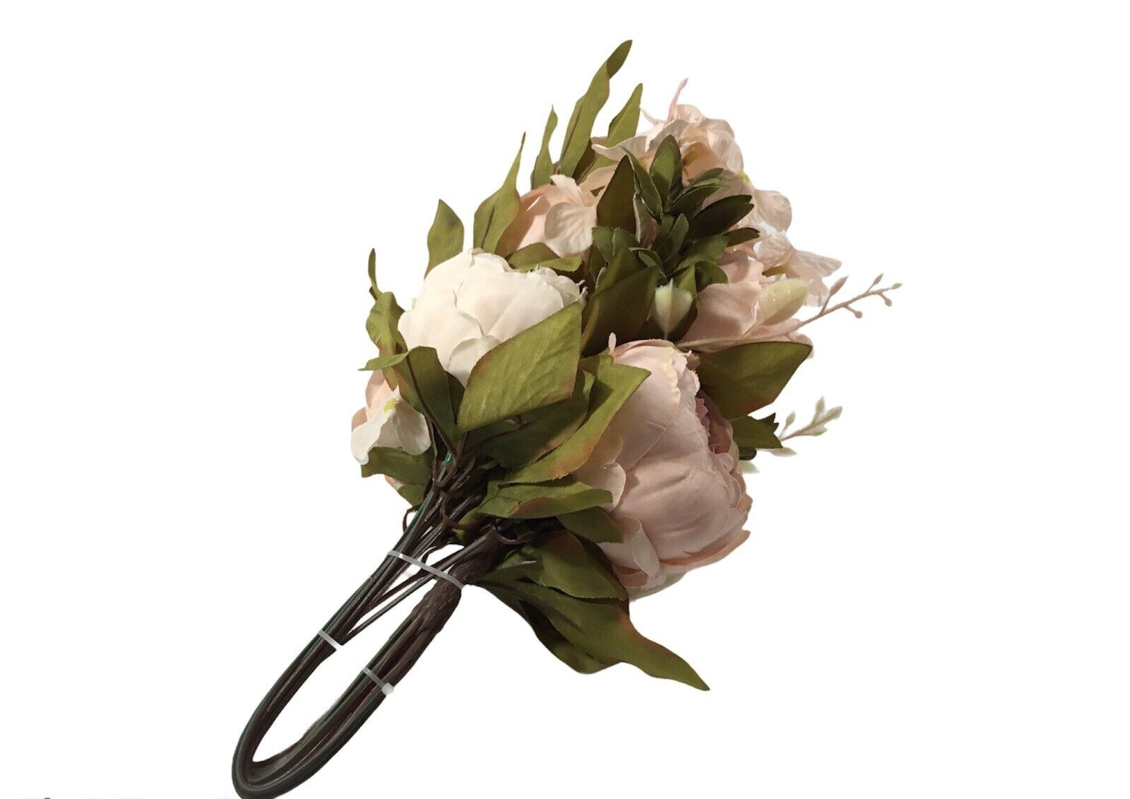 Artificial Small Multi Color Pastel Roses Silk Floral Bouquet Bridal Wedding