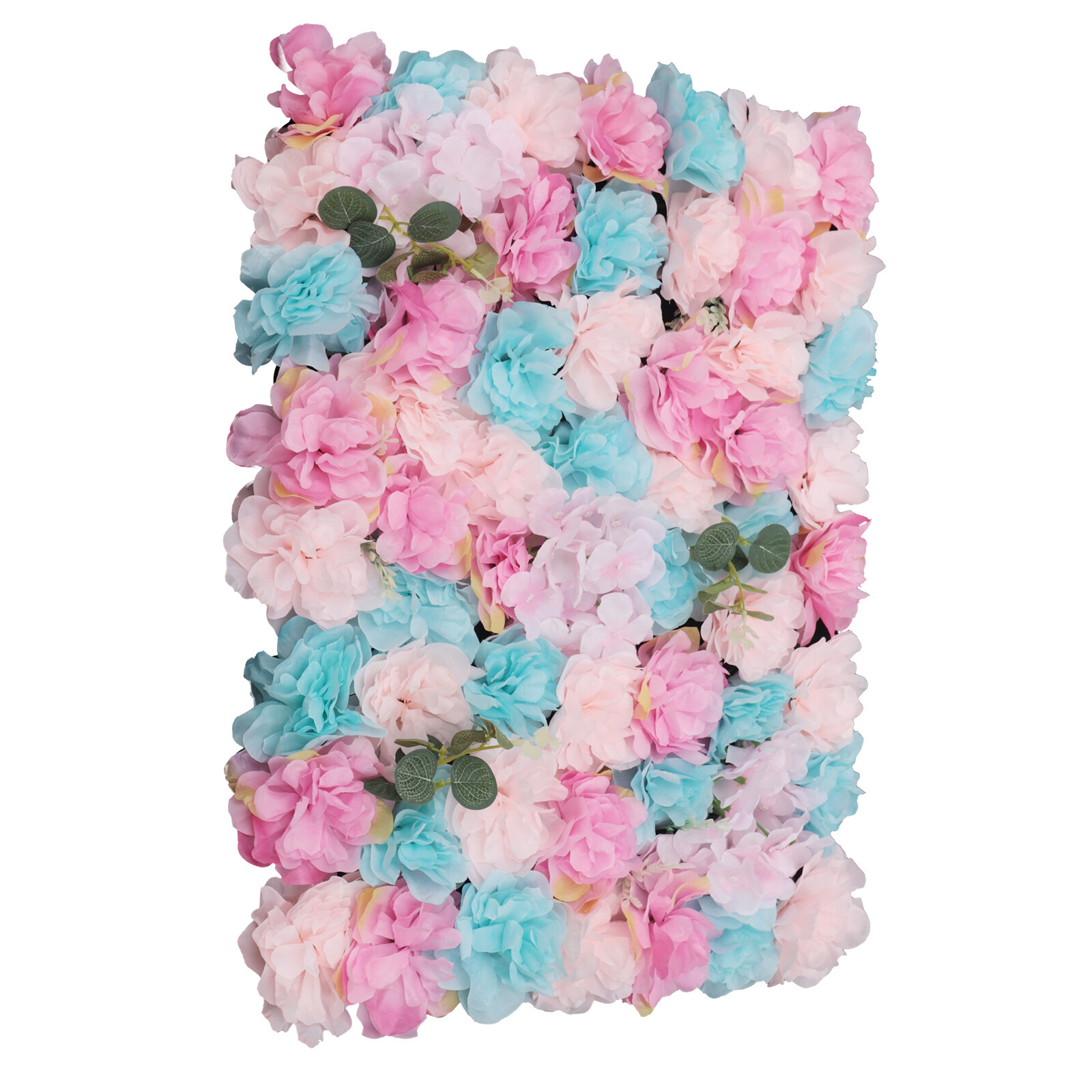 12x Artificial Flower Wall Rose Panel Floral Wedding Backdrop Decoration 60*40cm