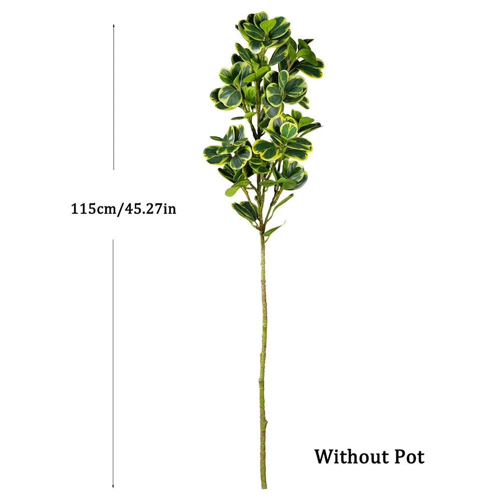 76cm/115cm Artificial Ficus Tree Fake Tropical Plants Plastic Rubber Branch