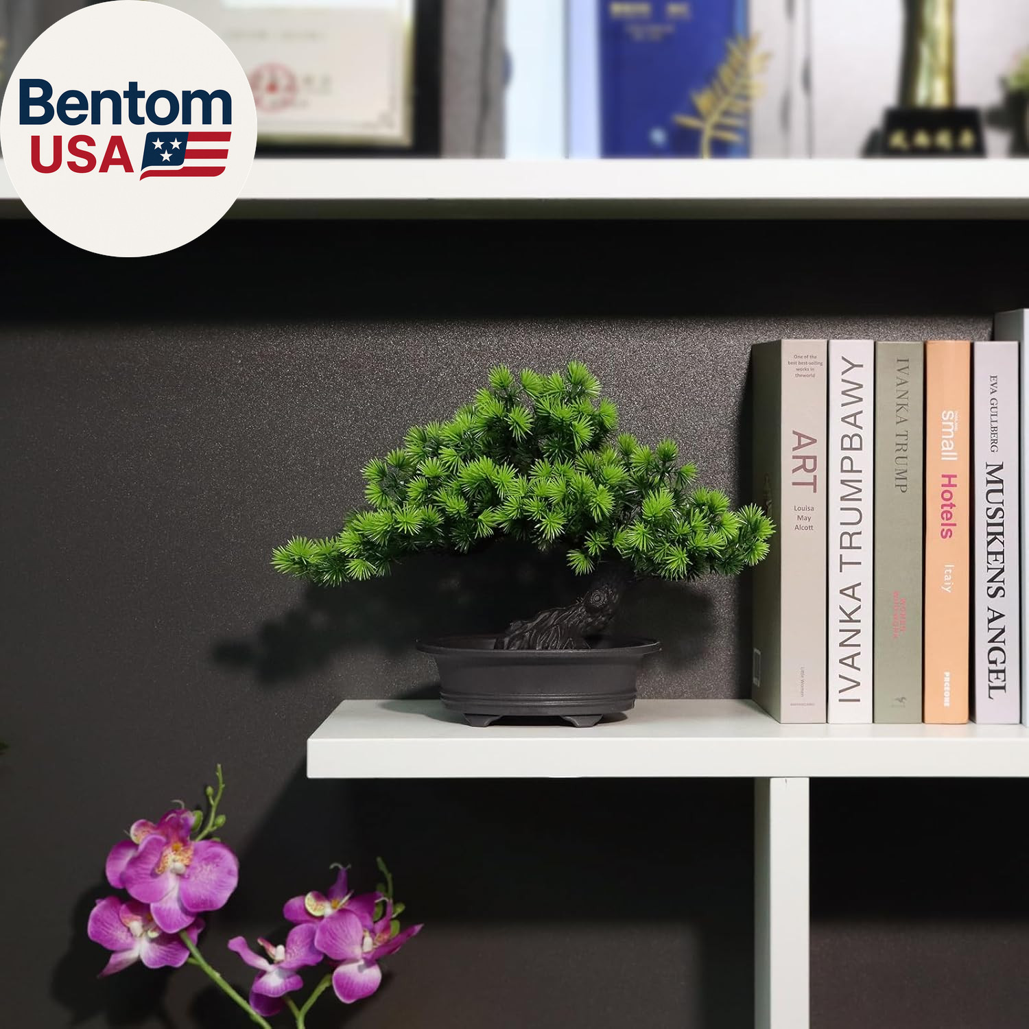 Artificial Plants Greenery Bonsai, Room Decor Fake Bonsai Tree for Home Decor In