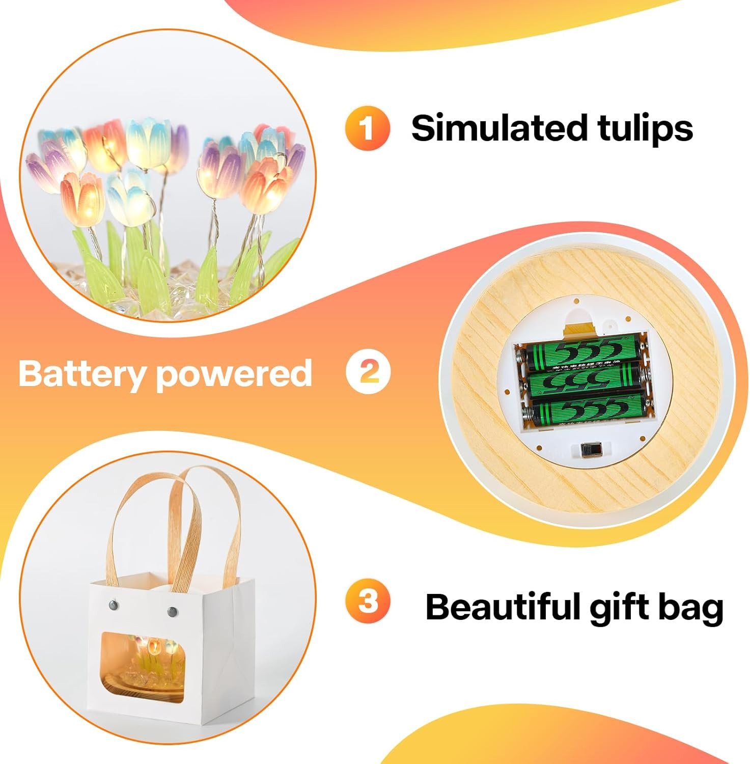 Birthday Gifts for Women Valentines Day Gifts for Her Flower Lamp Night Light f