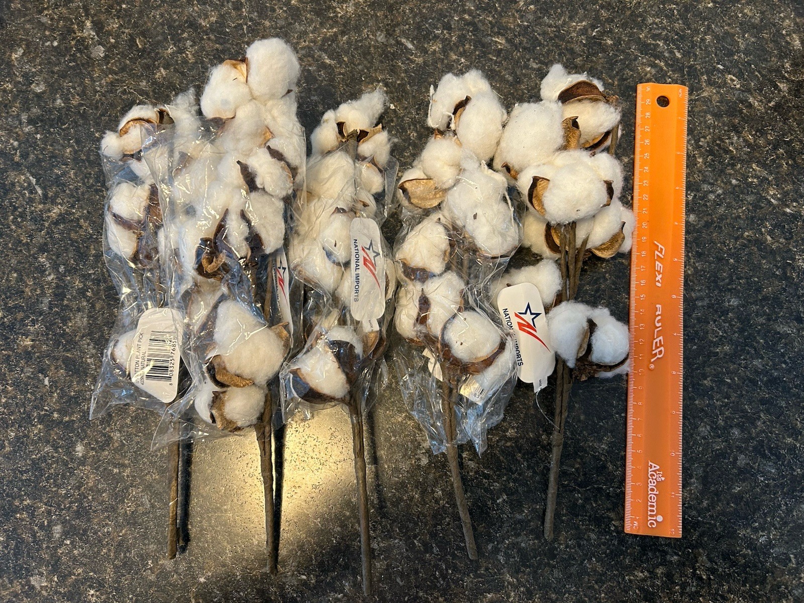 Cotton Pod Floral Picks Lot of 5 – 12”