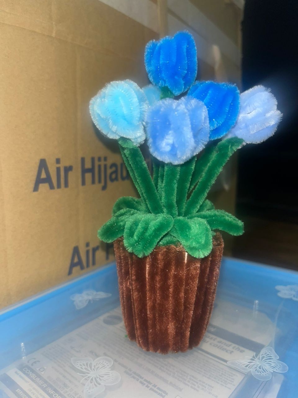 Handmade Pipe Cleaner Mini Tulip Pot | Perfect Gift or Room Decor
