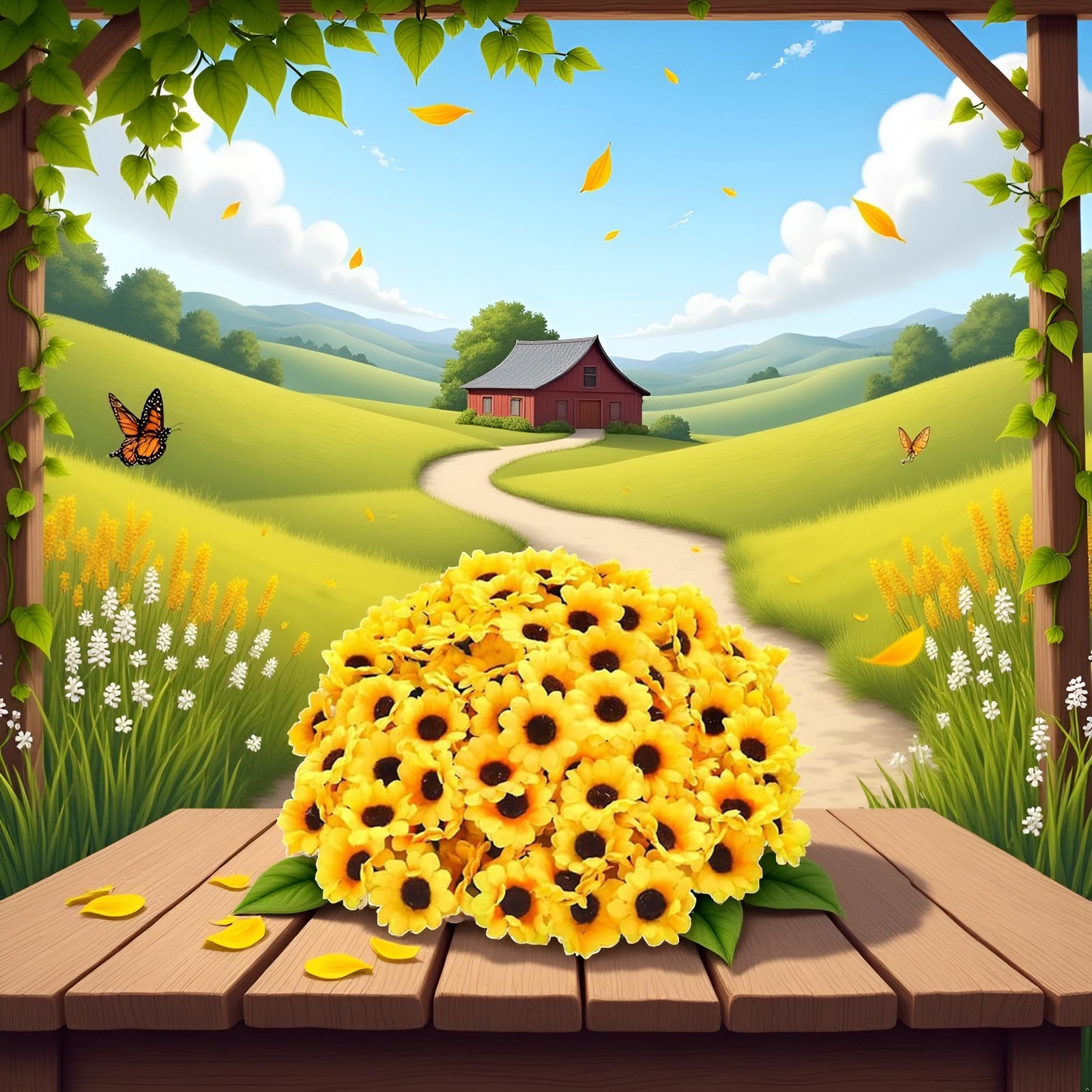 100 Pcs Yellow Artificial Flower Heads Mini Fake Sunflower Fabric Flowers Cra…