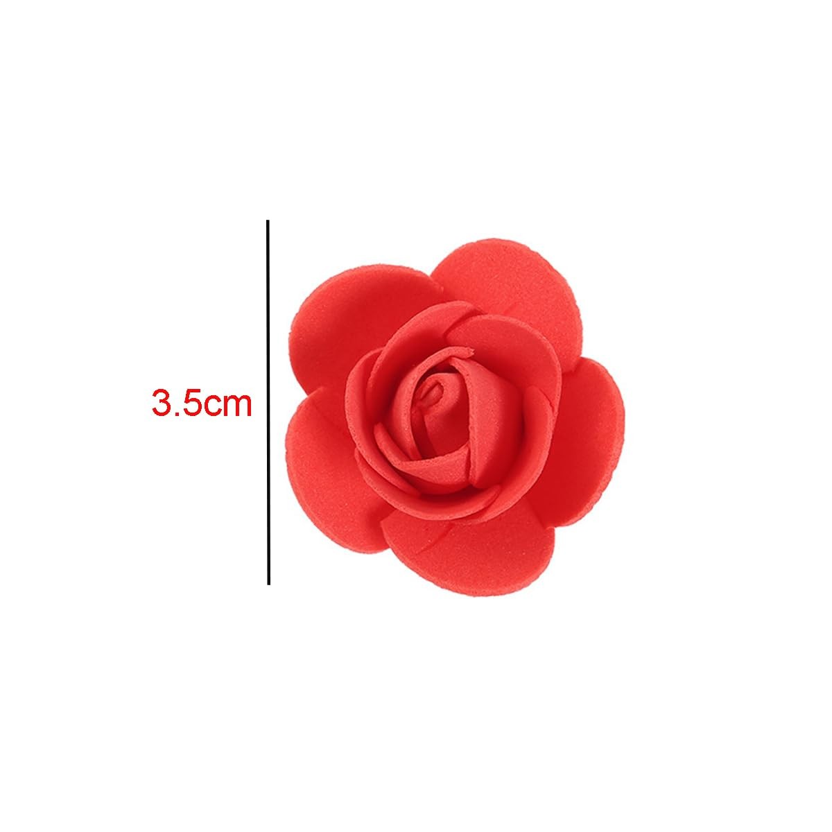 200Pcs 1.37 Inch Mini Artificial Rose Flowers Heads PE Foam Fake Rose Heads f…