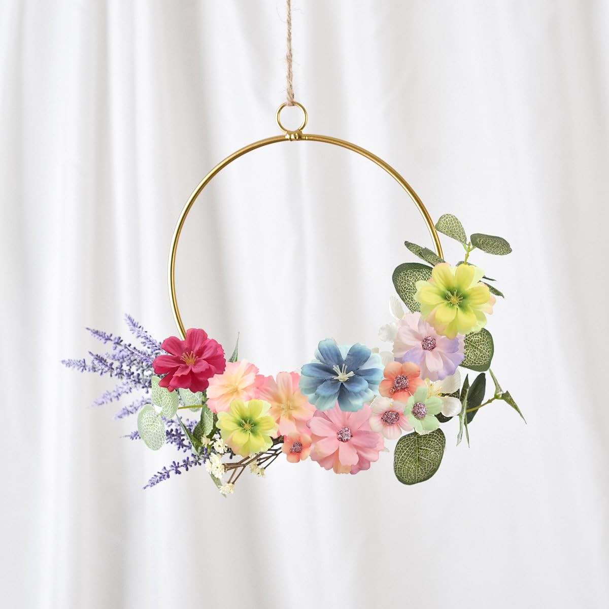 90 Pcs Mini Artificial Silk Flower Heads – Multicolor Peony, Daisy, Rose Flor…