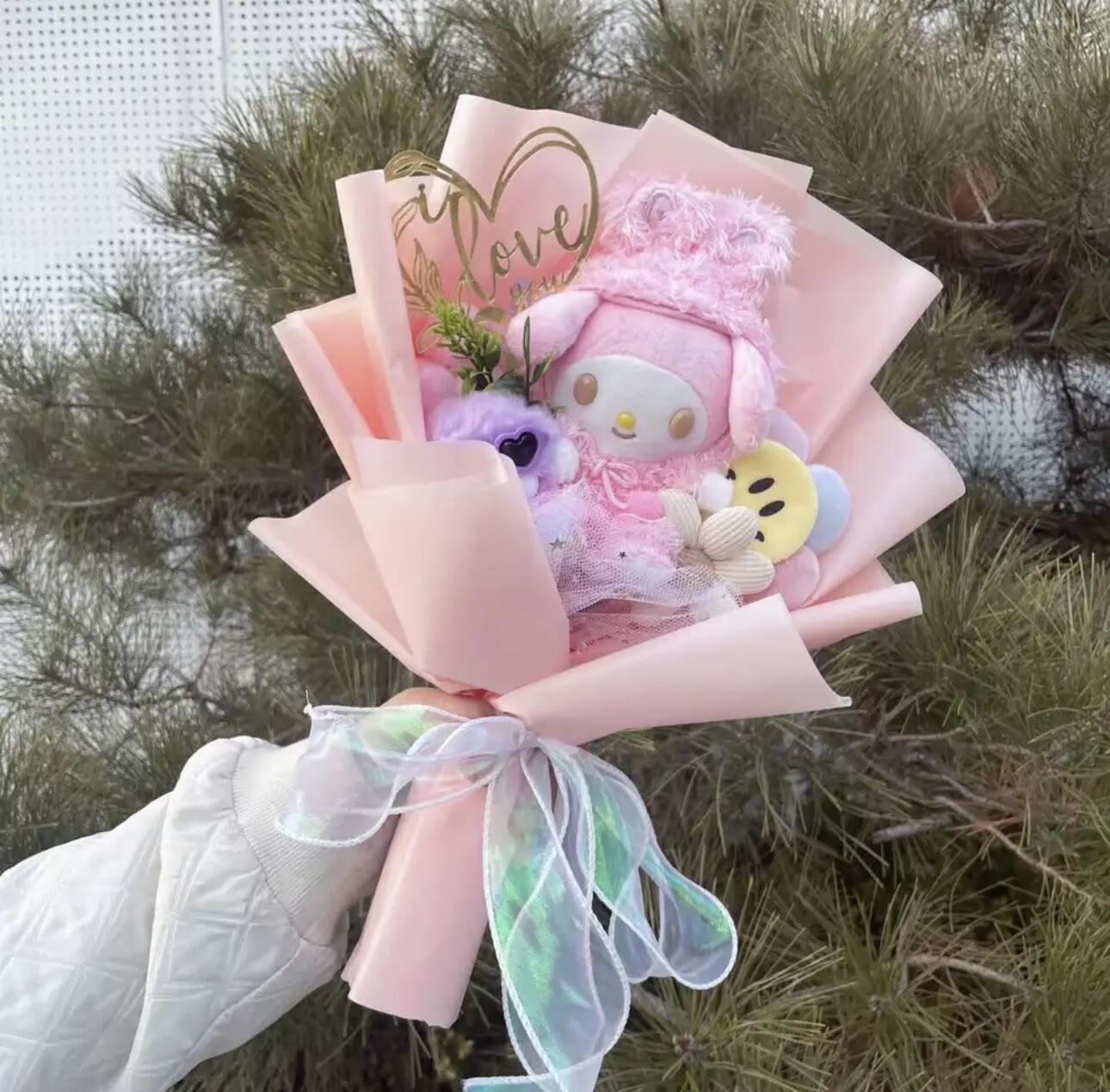 My Melody Bouquet Light Pink Bouquet – Sanrio Bouquet, Anniversary bouquet