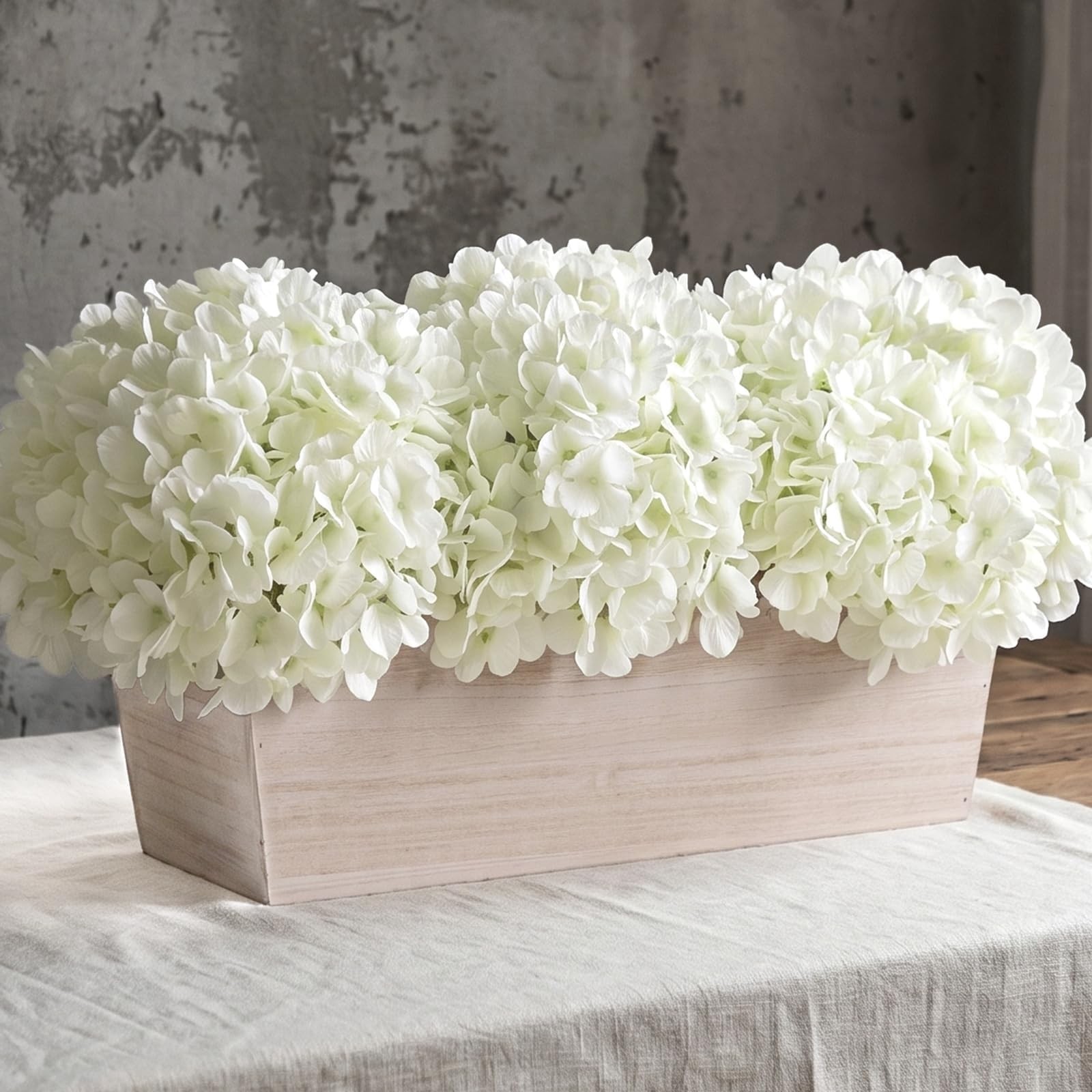 21″ Large Artificial Hydrangea Arrangement in Planter for Table Centerpiece, …