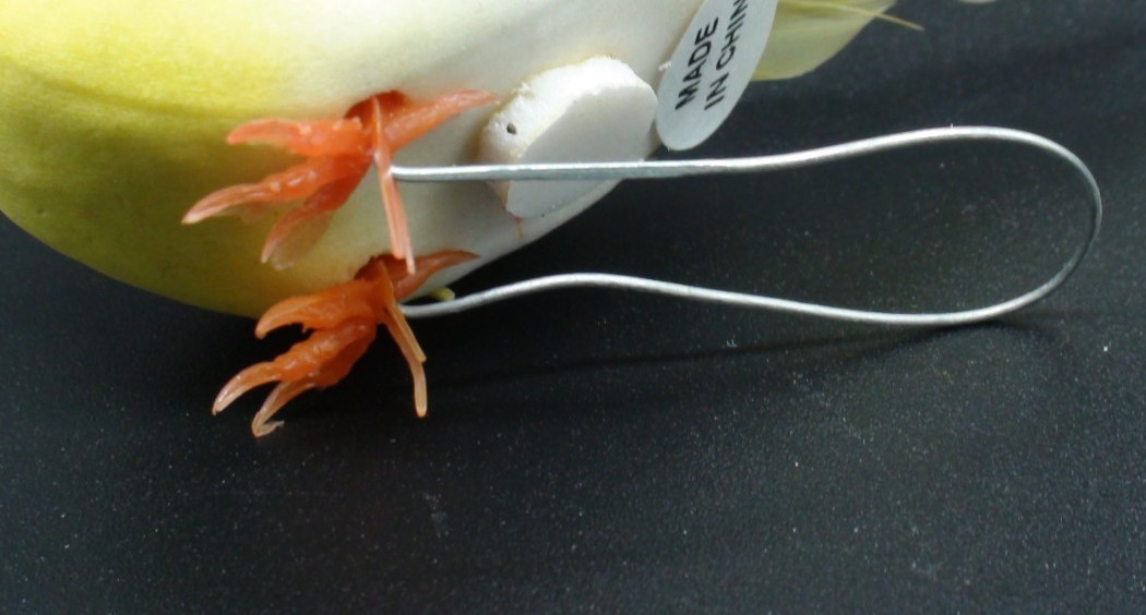 Set of 1 2 Artificial Birds for Decoration, Floral Arrangements with wires. #23