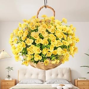16 Bundles Artificial Pansy Flowers for Outdoors, Mixed Colors | Faux silk