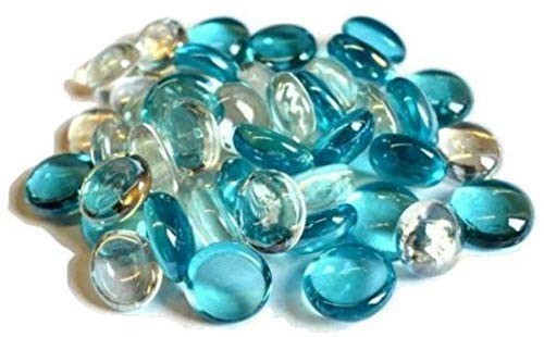 Aqua Clear Glass Pebbles Vase Filler Stones 500g for Plants & Decor