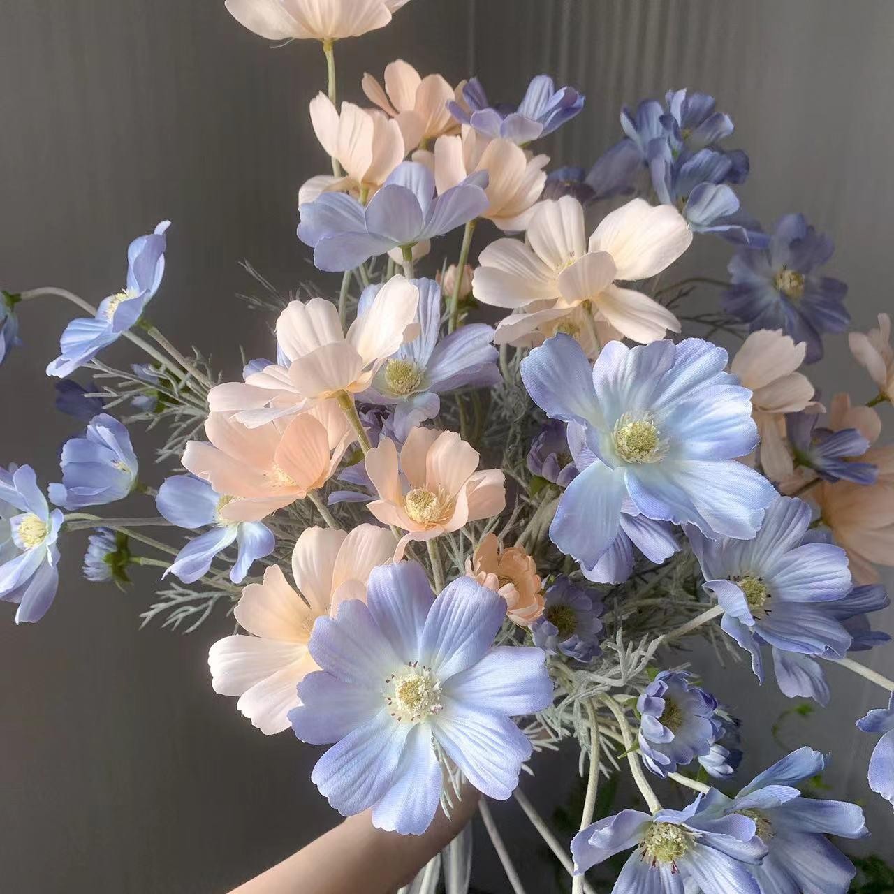 60CM Silk Chamomile Daisy Artificial Flower White Fake Wedding Home Decor Bouque