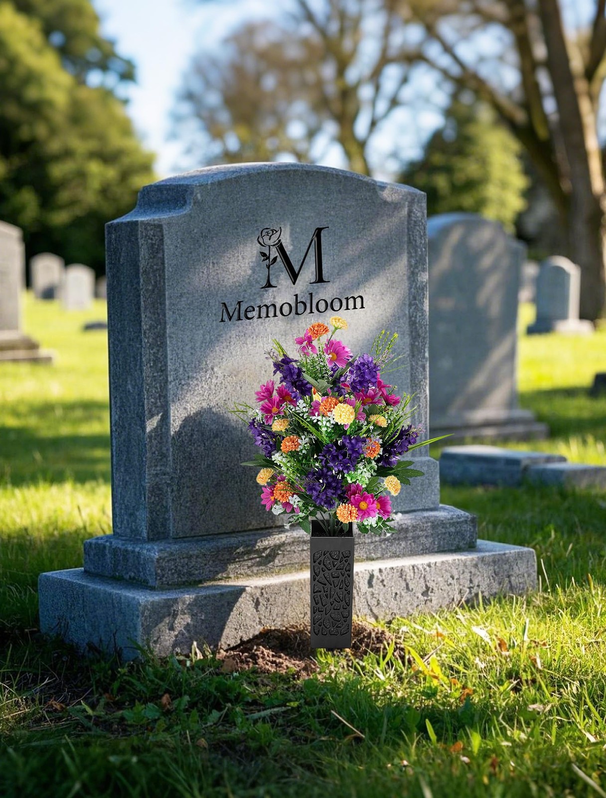 Artificial Cemetery Flowers for Grave: Memorial Day Flowers for Cemetery – Ou…