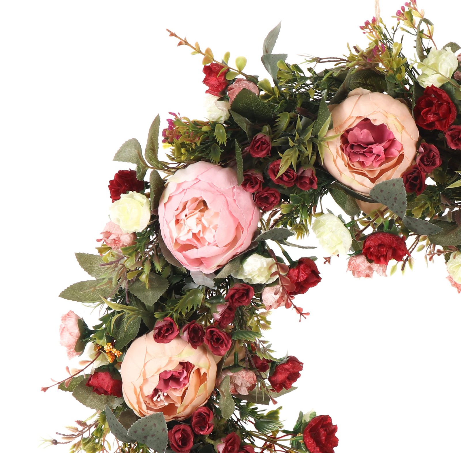 Bingoopan Peony – Pink Artificial Floral For Front Door Wall