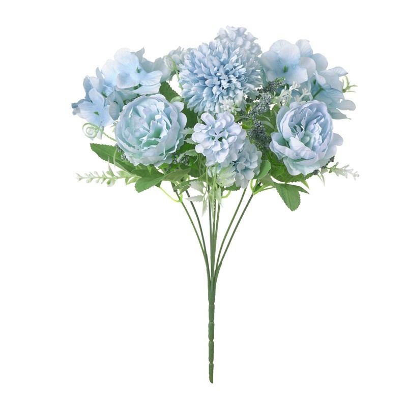 Silk Peony Artificial Fake Flowers Bunch Bouquet Home Wedding Party Decor